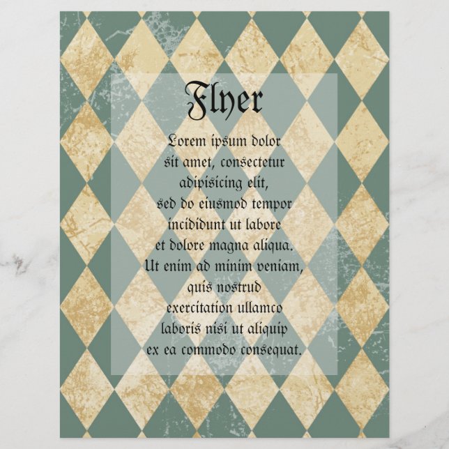 Flyer Padrão de Diamante Esmaecido (Frente)