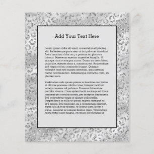 Flyer Padrão de Impressão da Pele do Leopard da Chita 