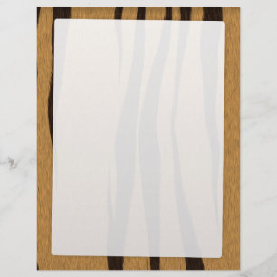 Flyer Padrão de Listras de Tigre