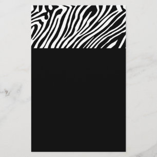Flyer Padrão de pele de zebra