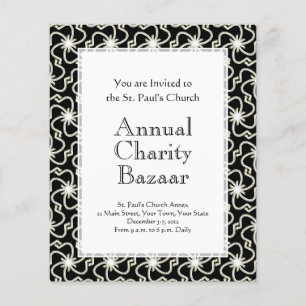 Flyer Padrão de Starry Night Elegant Art Deco Starburst