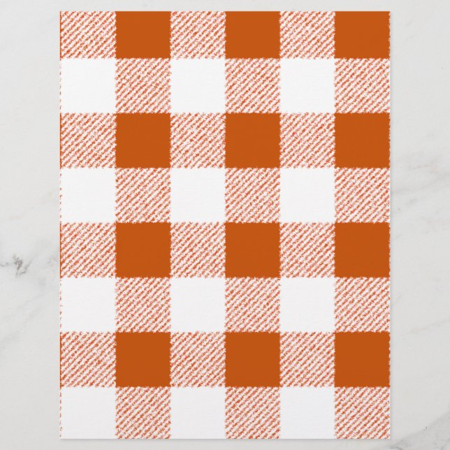 Flyer Padrão de Verificação de Gingham Brown (Frente)