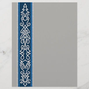 Flyer Padrão de Visualização Azul