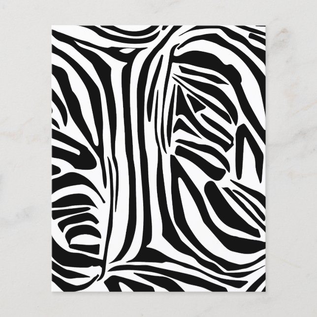 Flyer Padrão de zebra (Frente)
