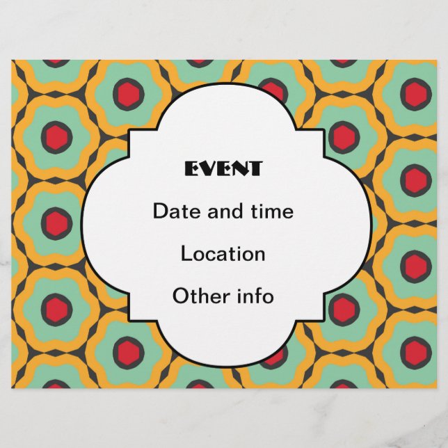 Flyer Padrão floral (Frente)