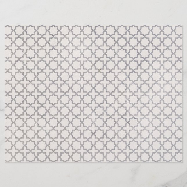 Flyer Padrão geométrico do bege (Frente)