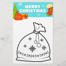 Página de Coloração de Natal