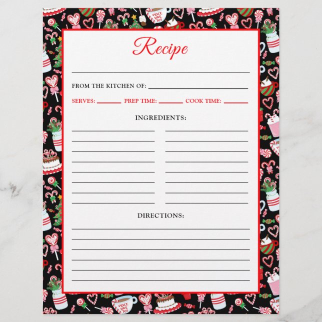 Flyer Página de recebimento de doces de canas de Natal (Frente)