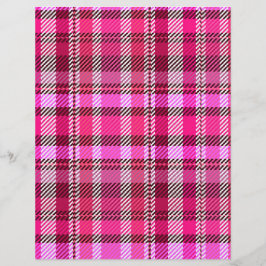 Flyer Páginas de Papel para Álbum de Recortes em Xadrez