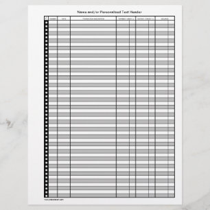 Flyer Páginas do Registro de Transações Bancárias de Doi