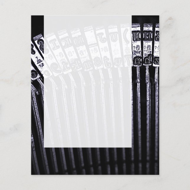 Flyer Painel 023 - Máquina de escrever (Frente)