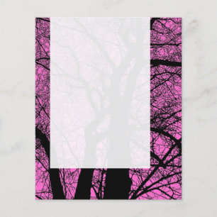 Flyer Painel 057 - Árvore de alto contraste - FF66CC