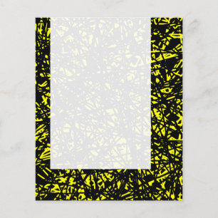 Flyer Painel 067 - Linhas Abstrato - Amarelo