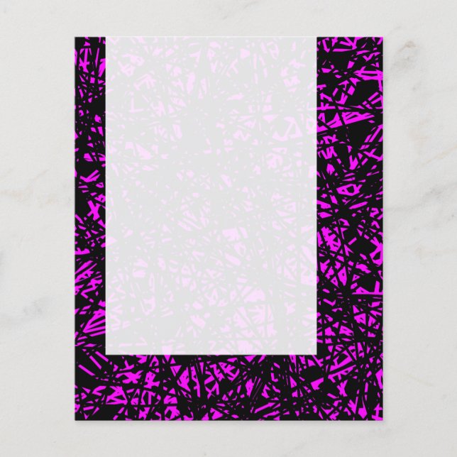 Flyer Painel 069 - Linhas Abstrato - Magenta (Frente)