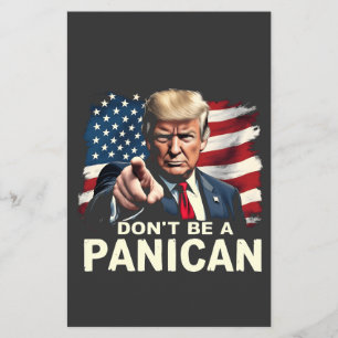 Flyer Pais em casa Não seja um Pânico dos EUA