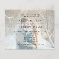 Paisagem de Convite de Foto de Orçamento