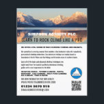 Flyer Paisagem de Montanha, Adverso de Subida e Subida<br><div class="desc">Paisagem De Montanha,  Anéis E Caminhos De Publicidade Subindo Pela Loja De Cartão de visita.</div>