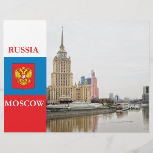 Flyer paisagem urbana de Moscou