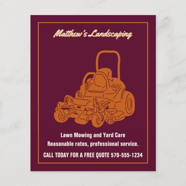 Flyer Paisagismo Remodelo Comercial Pequeno (Frente)