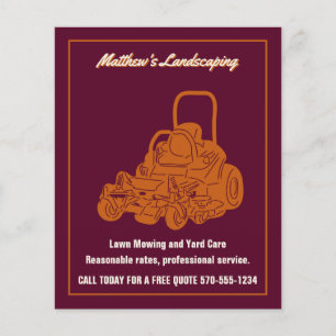 Flyer Paisagismo Removendo Remoção Comercial Pequena