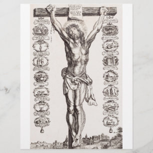 Flyer Paixão de Jesus crucificação de Cristo
