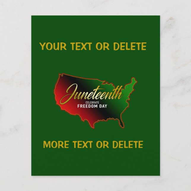 Flyer Pan African, 19 de junho  (Frente)