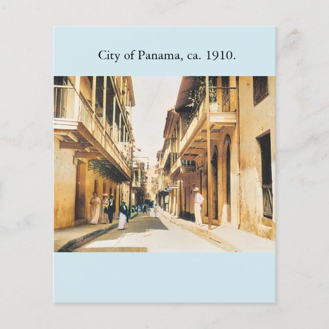 Flyer Panamá Casco Viejo antiga foto repro (Frente)