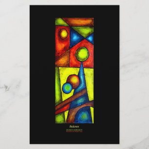 Flyer Panfletos, Equilíbrio, Arte Acrílica