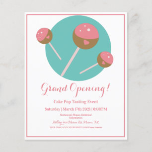 Flyer Panificadora Cakepop Guloseimas Caminhão de Comida