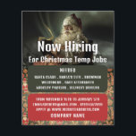 Flyer Papais noeis de Leitura Clássica, Aviso de Recruta<br><div class="desc">Papais noeis De Leitura Clássicos,  Folhetos De Publicidade De Recrutamento Sazonal Na Loja Cartão de visita.</div>