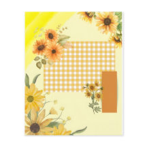 Papel amarelo para álbum de recortes