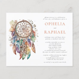 Flyer PAPEL Boho Dreamcatcher Wedding Terracotta