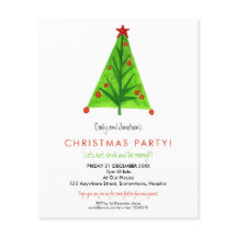 PAPEL | Convite de Festa de Natal da Árvore Contem
