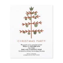 PAPEL | Convite de Festa de Natal da Árvore Simple