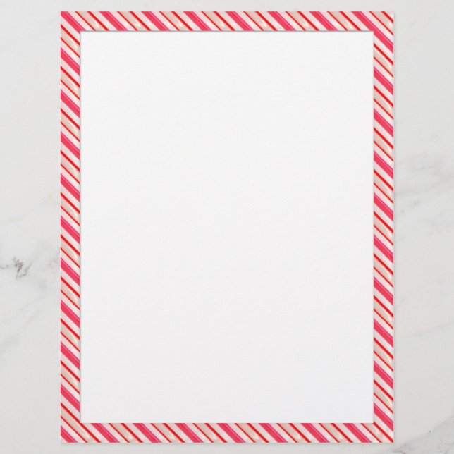Flyer Papel de carta Candy Cane (Frente)