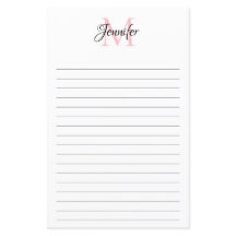 Papel de carta personalizada minimalista em linha
