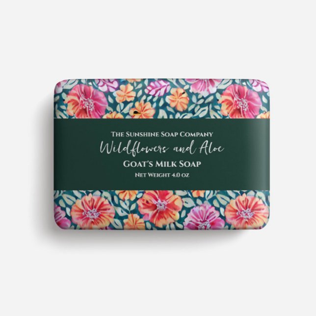 Flyer Papel de embalagem de sabão - impressão boho flora (Criador carregado)