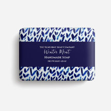 Papel de embalagem do sabão - cheques azuis-abstra