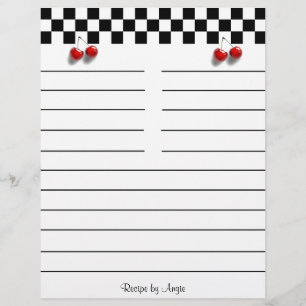 Flyer Papel de recebimento das cerejas de tabuleiro 8,5