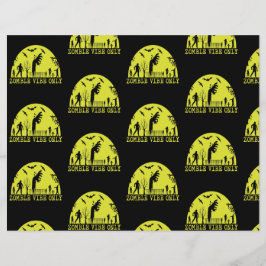 Flyer Papel de Scrapbook Apenas Vibrações Zumbi 