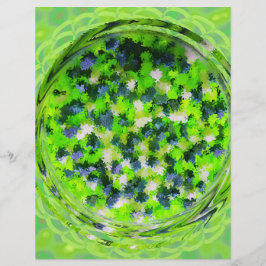 Flyer Papel de Scrapbook em Volume de Potpourri Verde