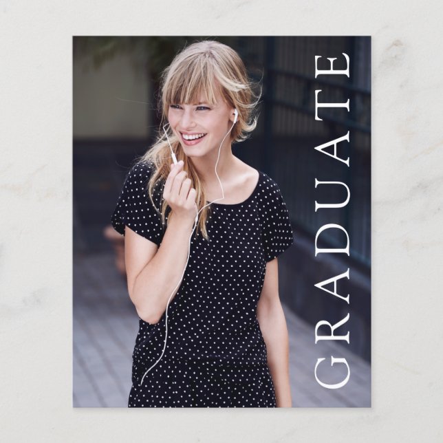 Flyer PAPEL Ela Fez O Anúncio De Graduação Em Foto (Frente)