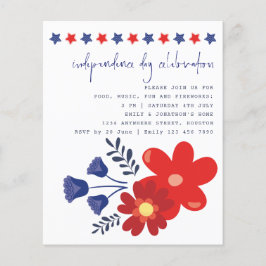Flyer PAPEL | Estrelas Florais Dia da Independência Conv