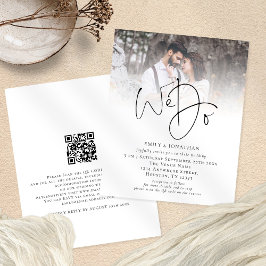 Flyer PAPEL Fazemos Convite para Casamento de Código QR
