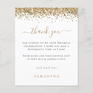 Flyer PAPEL   Foto Brilho Dourado Agradecimento Doce 16