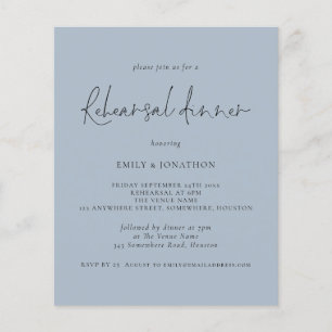 Flyer PAPEL Janto de ensaio de casamento "Dusty Blue I