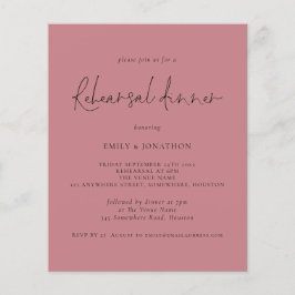 Flyer PAPEL | Janto de ensaio de casamento Dusty Rosa Co