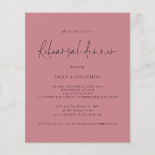 Flyer PAPEL   Janto de ensaio de casamento Dusty Rosa Co