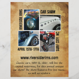 Flyer Papel manchado