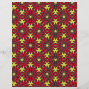 Flyer Papel Origami Amarelo Vermelho Personalizável Hobb